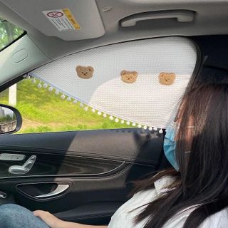 【Rèm Che Nắng Xe Ô Tô 】Từ Tính Nội Thất Ô Tô Che Nắng Hình Hoa Trà Sang Trọng Vách Ngăn Chống Nắng