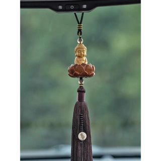 Dây Treo Xe Ô Tô Tượng Phật Bà Quan Âm - Thích Ca Ngồi Đài Sen, Trang Trí Xe Hơi