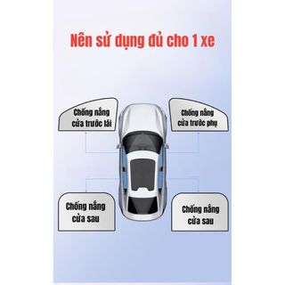 Tấm Che Nắng Cửa Sổ Ô Tô-Rèm Che Nắng Chât Liệu Vải Titan Bạc Chống Nắng Nóng Chống Tia UV Cực Tím
