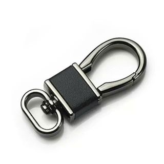 (Có Sẵn)Móc Khóa Phối Da Thép Không Gỉ – Phụ Kiện Treo Chìa Khóa Xe Ô Tô & Xe Máy