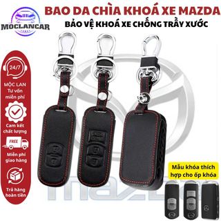 Bao Da Chìa Khoá Xe MAZDA CX3 CX30 - 2020 - 2023, CX8, MAZDA 2 MAZDA 3 Bảo Vệ Khoá Xe Chống Trầy Xước