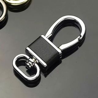 (Có Sẵn)Móc Khóa Phối Da Thép Không Gỉ – Phụ Kiện Treo Chìa Khóa Xe Ô Tô & Xe Máy