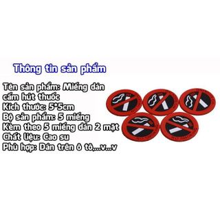 Miếng Dán Cảnh Báo Cấm Hút Thuốc - No Smoking Tiện Lợi Nhỏ Gọn Thân Thiện Môi Trường Sản Phẩm Rất Cần Thiết Cho SK Nhãn Dán Tem Decor Decor Phòng Decal Đồng