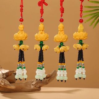(Tặng Túi Gấm) Tượng Phật Thích Ca Để Ô Tô - Tượng Phật Di Lặc Thích Ca Treo Trang Trí Xe Hơi Phong Thủy May Mắn Bình An Nội Thất