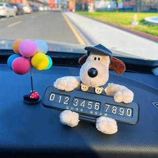 Thẻ Ghi Số Điện Thoại Chó POP - Bảng SDT Chó Doggy Đáng Yêu Trang Trí Taplo Ô Tô-Mộc Lan Car