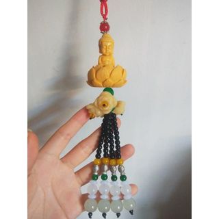 (Tặng Túi Gấm) Tượng Phật Thích Ca Để Ô Tô - Tượng Phật Di Lặc Thích Ca Treo Trang Trí Xe Hơi Phong Thủy May Mắn Bình An Nội Thất