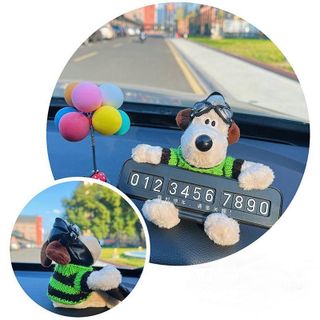 Thẻ Ghi Số Điện Thoại Chó POP - Bảng SDT Chó Doggy Đáng Yêu Trang Trí Taplo Ô Tô-Mộc Lan Car