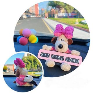 Thẻ Ghi Số Điện Thoại Chó POP - Bảng SDT Chó Doggy Đáng Yêu Trang Trí Taplo Ô Tô-Mộc Lan Car