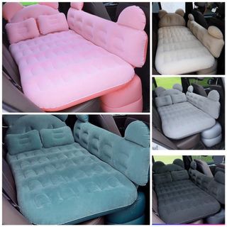 Tặng kèm bơm-Đệm hơi ô tô Mickey chất liệu nhung cao cấp thoáng mát