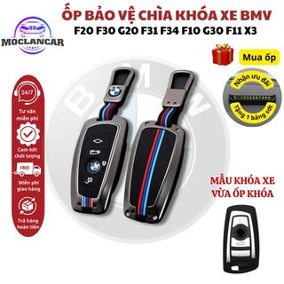 Ốp Khóa Kim Loại Ô Tô BMW F20 F30 G20 F31 F34 F10 G30 F11 X3 Dáng Thể Thao Cao Cấp Bảo Vệ Chìa Khóa