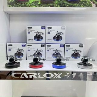 Máy bay trực thăng - Máy khuếch tán sáp thơm khử mùi xoay bằng năng lượng mặt trời CARLOX Mộc Lan - Phụ kiện xế yêu