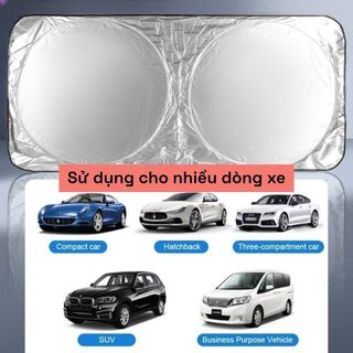Tấm Che Nắng Kính Lái Bên Trong Gấp Gọn MẪU MỚI Thông Minh Chống Nắng Tia Cực Tím UV