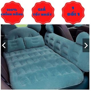 Tặng kèm bơm-Đệm hơi ô tô Mickey chất liệu nhung cao cấp thoáng mát