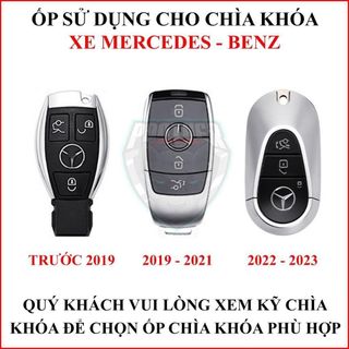 Ốp Chìa Khóa Xe Mercades GLC - Mercades Đời Mới - Mercedes Dài Cũ - Mercedes Ngắn Chất Liệu Hợp Kim Cao Cấp