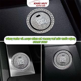 VÒNG TRÒN ĐÍNH ĐÁ TRANG TRÍ NÚT KHỞI ĐỘNG START STOP Ô TÔ CAO CẤP – KHAIHUYAUTOCAR