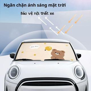 ( Hàng Cao Cấp) Ô Che Nắng Kính Lái Chống Tia UV Bảo Vệ Nội Thất Xe Loại Cao Cấp Hình Hoạt Hình Dễ Thương Otofunmoclan
