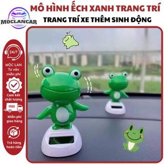 Mô Hình Ếch Lắc Lư Sử Dụng Bằng Năng Lượng Mặt Trời Dễ Thương - Mô Hình Ếch Hoạt Hình Kèm Keo Dán