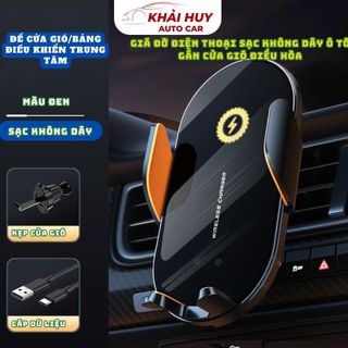 Giá Đỡ Điện Thoại Sạc Không Dây Ô Tô Gắn Cửa Gió Điều Hòa Khaihuyauto