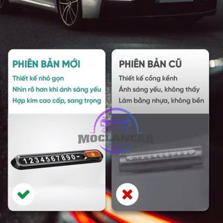 Bảng Ghi Số Điện Thoại Logo Việt Nam Để Taplo Ô Tô Chất Liệu Hợp Kim Pha Thép Chắc Chắn-Mộc Lan Car