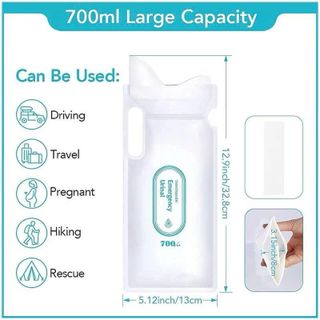 Túi Đi Vệ Sinh Khẩn Cấp 700ml Gấp Gọn Tiện Dụng Cho Xe Hơi / Đi Vệ Sinh KHAIHUYAUTO