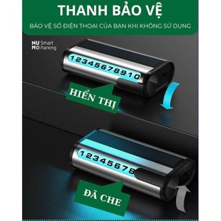 Bảng ghi số điện thoại trên ô tô khi đỗ xe, phát sáng khi trời tối lên đến 18 giờ, tự nạp bằng năng lượng mặt trời