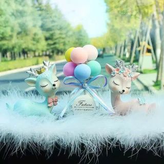Set Hươu Gia Đình Dễ Thương Trang Trí Taplo Ô Tô, Bàn Làm Việc ,Phòng Khách - Mộc Lan Car