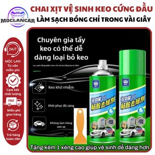 Chai Xịt Tẩy keo Đa Năng Làm Sạch Keo Dán, Nhãn Mác, Băng Dính Tiện Lợi An ToàN Cho Bề Mặt