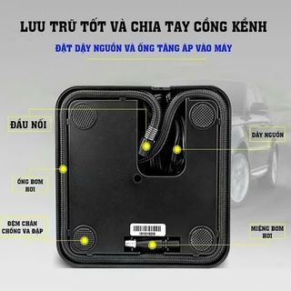 Máy Bơm Lốp Cao Cấp STEELMATE Đồng Hồ Kim Đồng Hồ Điện Tử Tự Ngắt Bơm Nhanh Trang Bị Đèn Led Ban Đêm