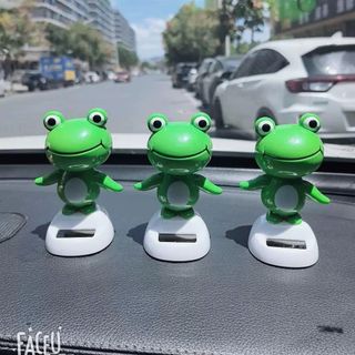 Mô Hình Ếch Lắc Lư Sử Dụng Bằng Năng Lượng Mặt Trời Dễ Thương - Mô Hình Ếch Hoạt Hình Kèm Keo Dán