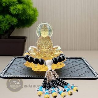 [Sét An Tâm] Tượng Phật Quan Âm Cam Lộ Lưu Ly Pha Lê Trang Trí Taplo Ô Tô Mang Lại Bình An - Moclancar