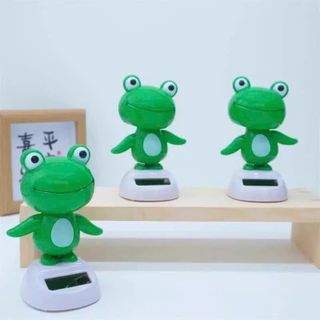 Mô Hình Ếch Lắc Lư Sử Dụng Bằng Năng Lượng Mặt Trời Dễ Thương - Mô Hình Ếch Hoạt Hình Kèm Keo Dán