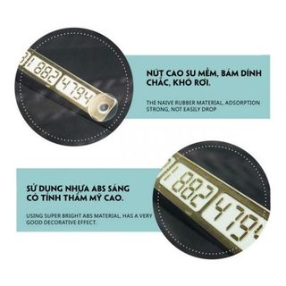 Bảng ghi số điện thoại trên ô tô khi đỗ xe, phát sáng khi trời tối lên đến 18 giờ, tự nạp bằng năng lượng mặt trời