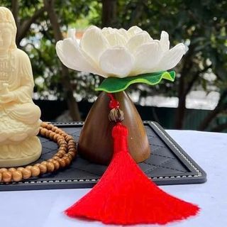 Bình Mộc Liên Hoa Trang Trí Taplo Xe Ô Tô Tinh  Cao Cấp - Phụ Kiện Trang Trí Xe Hơi-Decor Trang Trí Tượng Phật Nội Thất