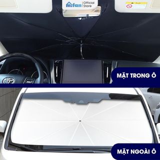 Ô Che Nắng Kính Lái Xe Hơi - Dù Che Nắng Ô Tô Cách Nhiệt Cán Bạc Có Thể Gập - Giảm Nóng Bảo Vệ Nội Thất