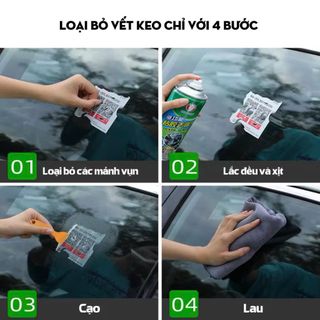 Chai Xịt Tẩy keo Đa Năng Làm Sạch Keo Dán, Nhãn Mác, Băng Dính Tiện Lợi An ToàN Cho Bề Mặt