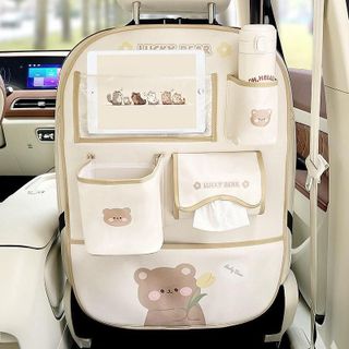 Túi Đa Năng Treo Ô Tô Đựng Đồ Phong Cách Hàn Quốc Chống Thấm Hình Gấu Nâu Thỏ Hồng Dễ Thương