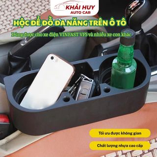 Khay Hộp Để Cốc để đồ Xe Ô Tô Điện VinFast VF5 – Phụ Kiện Tiện Lợi, Đẳng Cấp Cho Xe Của Bạn Khải Huy Auto