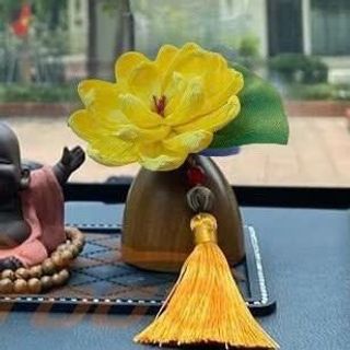 Bình Mộc Liên Hoa Trang Trí Taplo Xe Ô Tô Tinh Cao Cấp - Phụ Kiện Trang Trí Xe Hơi-Decor Trang Trí Tượng Phật Nội Thất