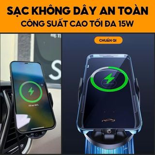 Giá Đỡ Điện Thoại Sạc Không Dây Ô Tô Gắn Cửa Gió Điều Hòa Khaihuyauto