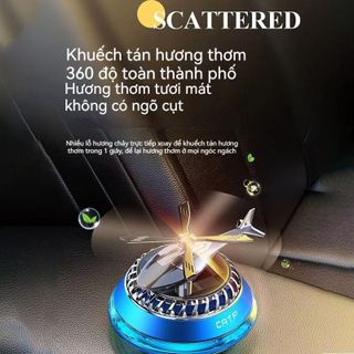 Máy bay nước hoa CATP Xoay Bằng Năng Lượng Mặt Trời Máy Bay Trực Thăng, Khuếch Tán Hương Thơm, Khử Mùi Kèm Tinh Dầu