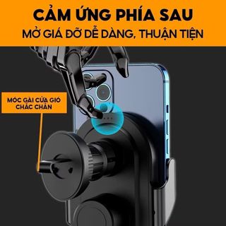 Giá Đỡ Điện Thoại Sạc Không Dây Ô Tô Gắn Cửa Gió Điều Hòa Khaihuyauto