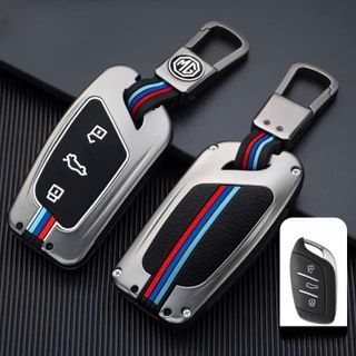 Ốp Khóa Kim Loại Cao Cấp Ô Tô MG ZS, MG HS, New MG5, MG7, RX Dáng Thể Thao Xe Bảo Vệ Chìa Khóa