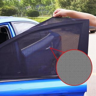 Rèm Lưới Cửa Ô Tô Chống Nắng Chống Muỗi – Set 2 Tấm Che Nắng Cửa Xe Hơi Thoáng Mát, Ngăn Côn Trùng