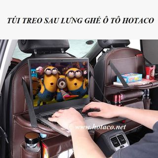 (Loại có bàn ăn) Túi treo đồ ghế sau ô tô, túi treo đồ đa năng trên ghế ô tô