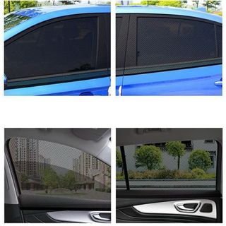 Rèm Lưới Cửa Ô Tô Chống Nắng Chống Muỗi – Set 2 Tấm Che Nắng Cửa Xe Hơi Thoáng Mát, Ngăn Côn Trùng