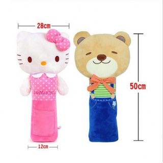 Gối Tựa Đầu Gắn Dây An Toàn-Đệm Đai An Toàn Trên Xe Ô Tô Chống Xước Vai Cho Bé Kiểu Dáng Dễ Thương