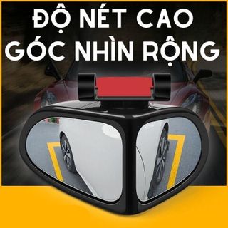 Bộ 2 Gương Chiếu Điểm Mù Ô Tô Quan Sát Trước Sau Chống Nước Góc Rộng An Toàn Khi Sử Dụng Lắp Đặt Dễ Dàng