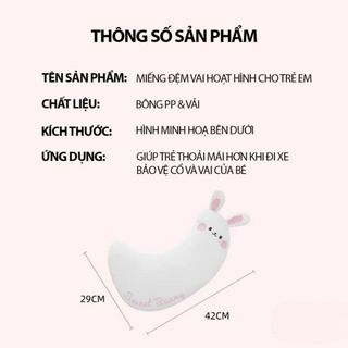 Gối Tựa Đầu Gắn Dây An Toàn-Đệm Đai An Toàn Trên Xe Ô Tô Chống Xước Vai Cho Bé Kiểu Dáng Dễ Thương