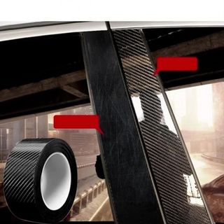 Cuộn Băng Dính Nano Vân Carbon Chống Trầy Xước Cho Cột A Và Bậc Cửa Xe Ô Tô - Cuộn 3 Mét - Moclancar