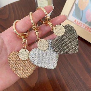 [Giá Rẻ] Móc Khóa  Hình Trái Tim Đính Đá Cao Cấp Trang Trí Túi Xách,Treo Chìa Khóa Ô Tô Xe Máy Móc Khoá Móc Chìa Khoá Pikachu